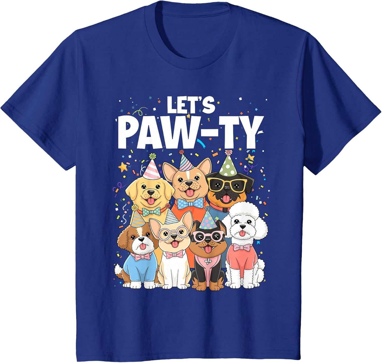 Dog Mom Birthday Dog Bday Boy Girl Let's Pawty Birthday