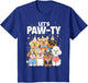 Dog Mom Birthday Dog Bday Boy Girl Let's Pawty Birthday