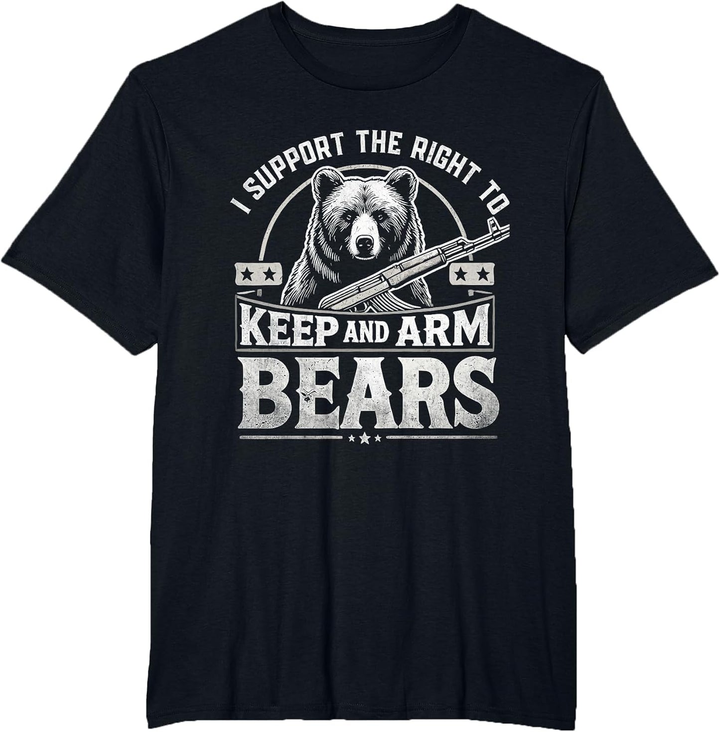 I Support The Right to Keep and Arm Bears Funny Meme Design