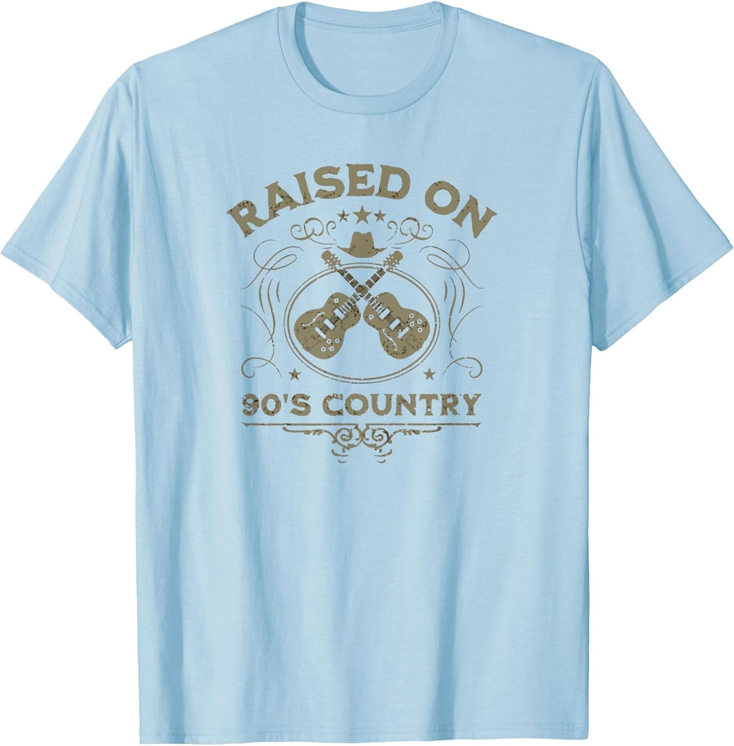 Raised On 90's Country Music Vintage Funny Retro Southern