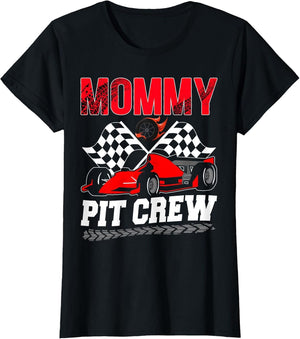 Mommy Pit Crew Racing Family Race Car Birthday Boy
