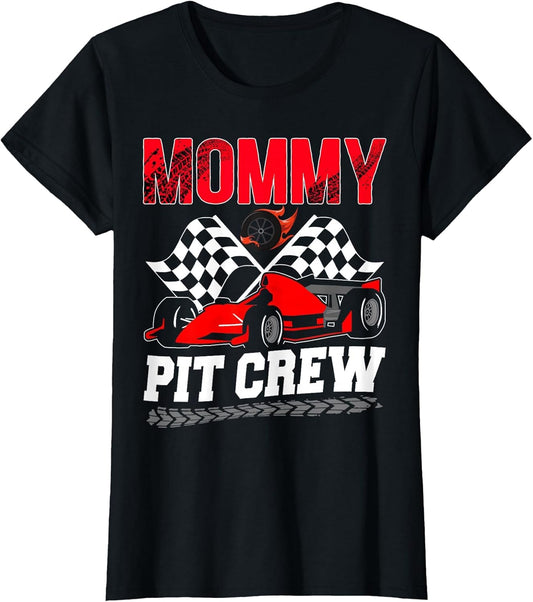 Mommy Pit Crew Racing Family Race Car Birthday Boy