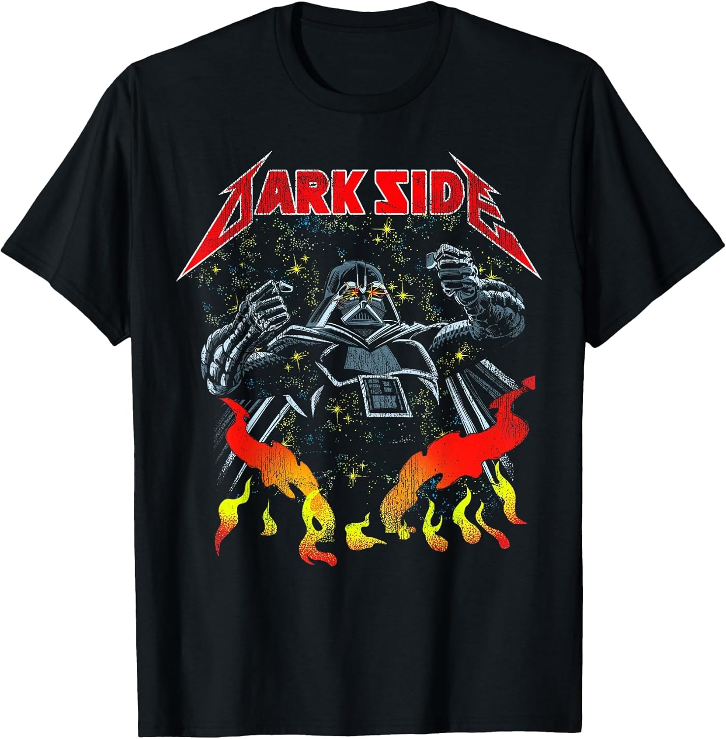 Star Wars Darth Vader Heavy Metal Flames Vintage Disney+