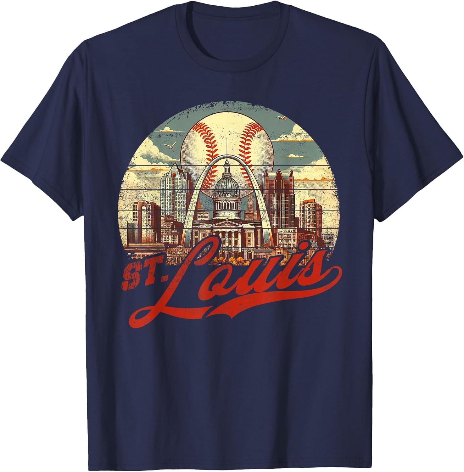 Vintage St. Louis Baseball American US Flag