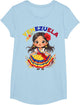 Cute Venezuela Girl Traditional Dress Colorful Art Kids