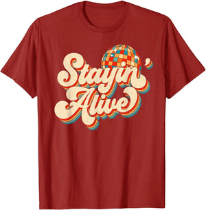 Stayin' Alive Bridesmaid Bride 80s Disco Bachelorette Party