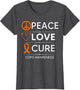 COPD Awareness Orange Ribbon Emphysema Chronic Lung Disease