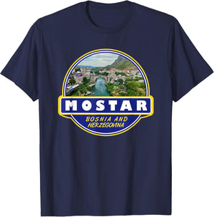 Mostar Bosnia and Herzegovina Retro Emblem Vintage