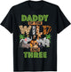 3rd Birthday Zoo Safari Jungle Daddy of The Wild and Three
