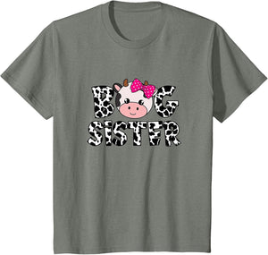 Big Sister Farm Life Cow Lover Big Sis Sibling Matching