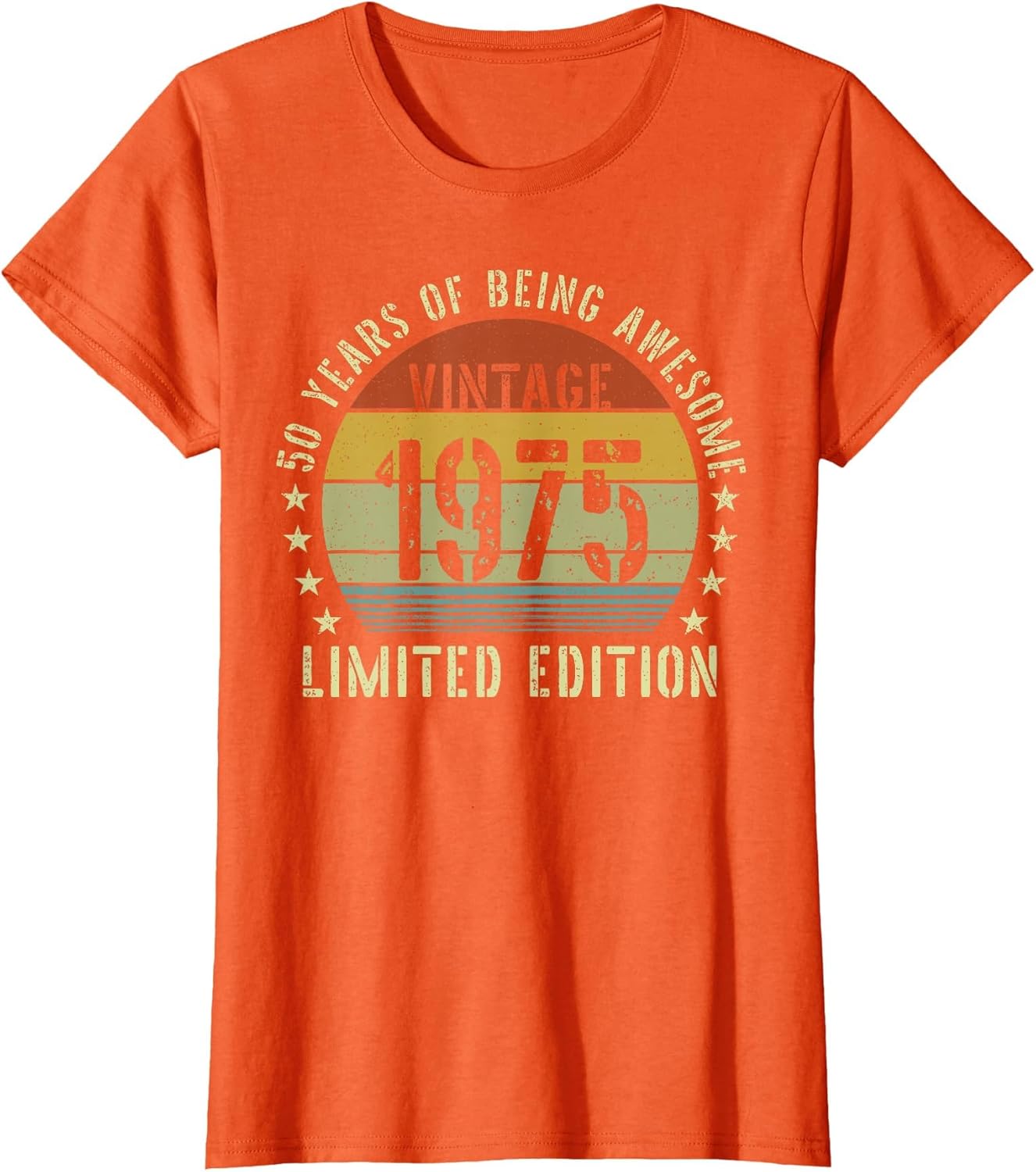 Vintage 1975 50th Birthday 50 Years Old Men Women