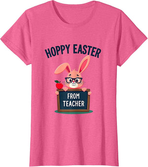 Hoppy Easter From Teacher Cute Easter Design