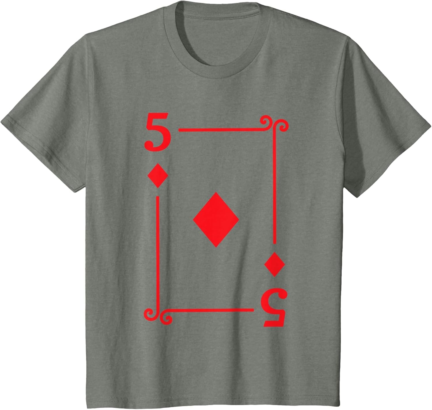 Playing Cards Costume - 5 Diamonds Card - Five Card