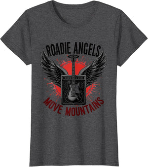 Roadie Angels Move Mountains Rock Band Design