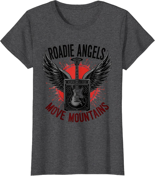 Roadie Angels Move Mountains Rock Band Design