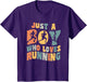 Just A Boy Who Loves Running Apparel Run Quote Marathon