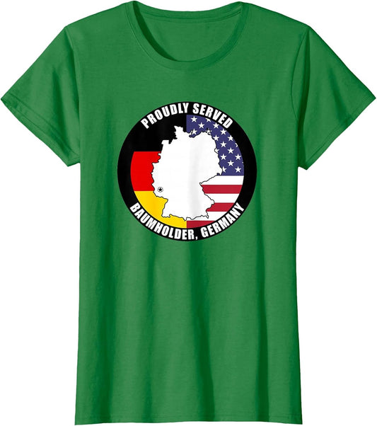 Proudly Served Baumholder Germany Military Veteran Army Vet