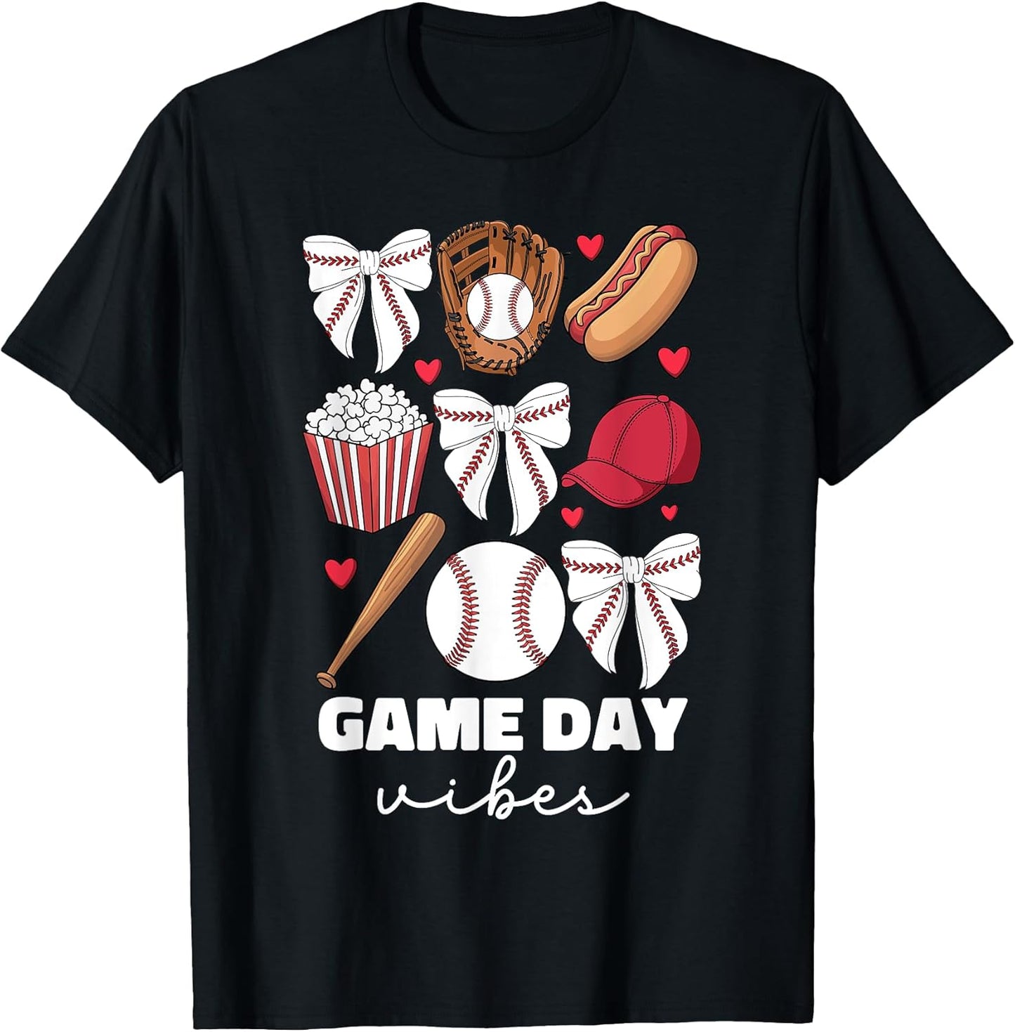 Game Day Vibes Coquette Bow Baseball Mom Baseball