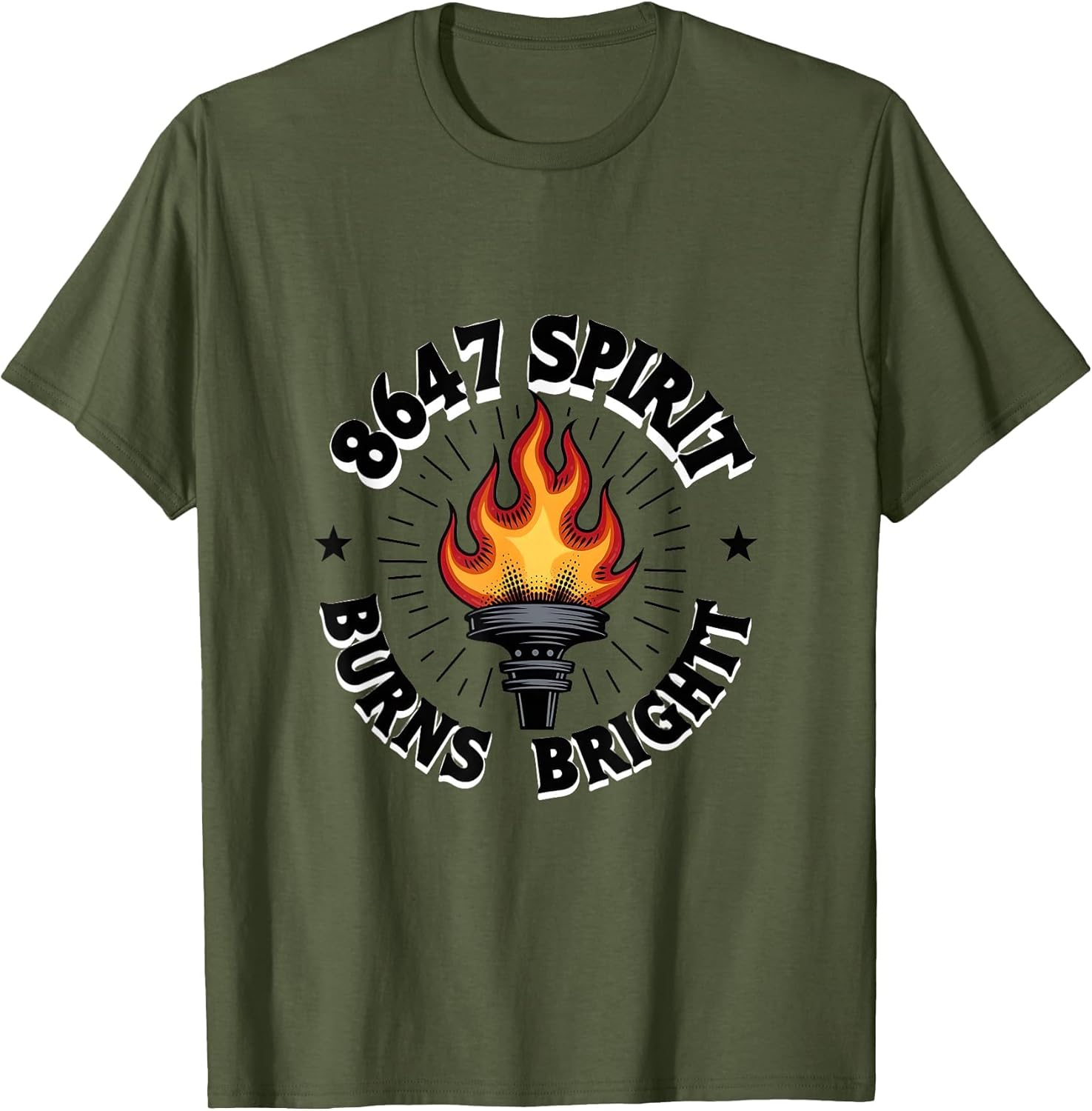 8647 Spirit Burns Bright Motivational Design