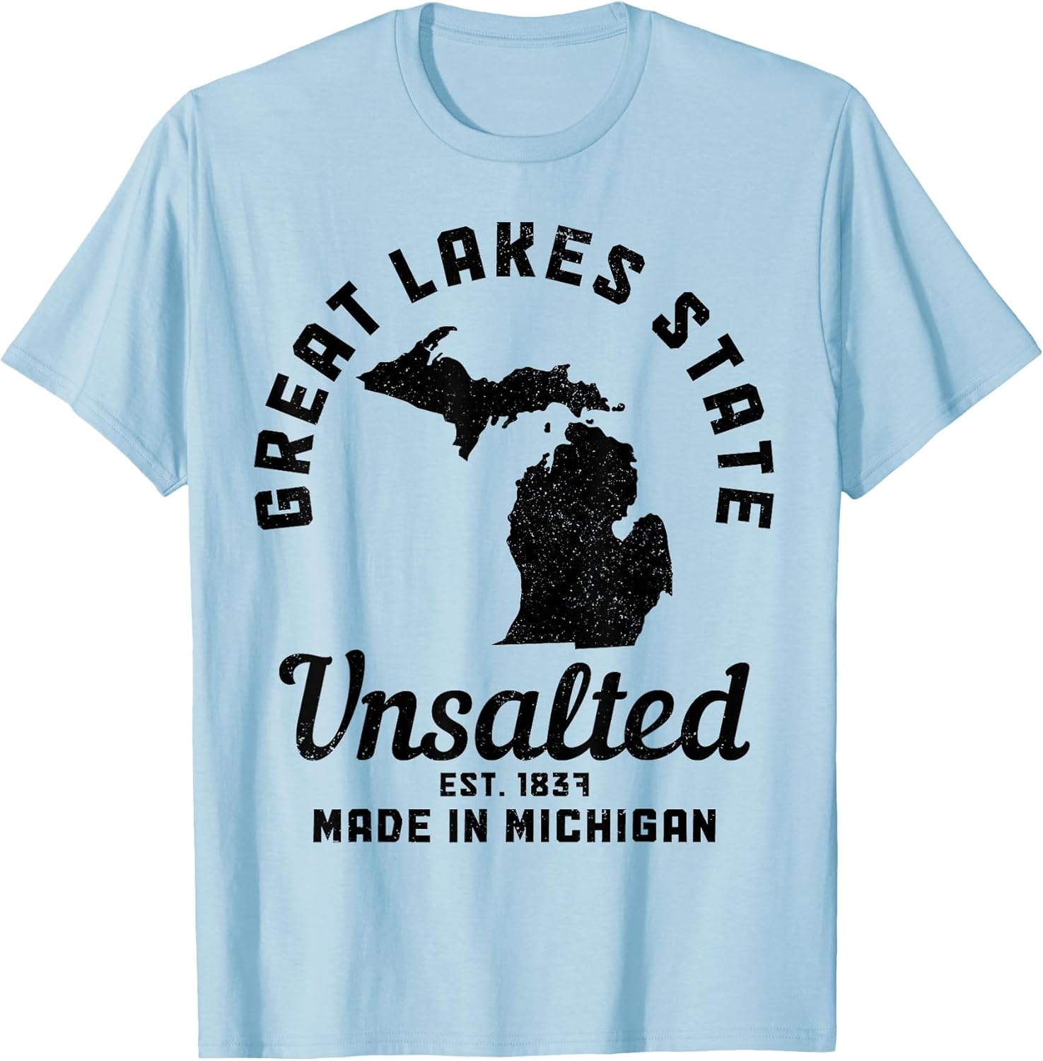 Michigan Great Lakes State Map Pride Vintage