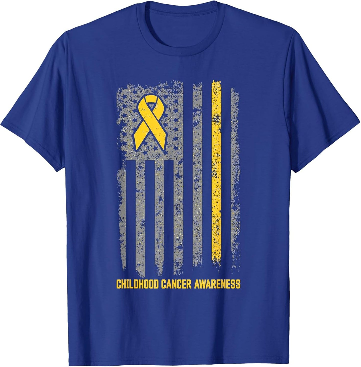 Childhood Cancer Shirt Flag Childhood Cancer Awareness
