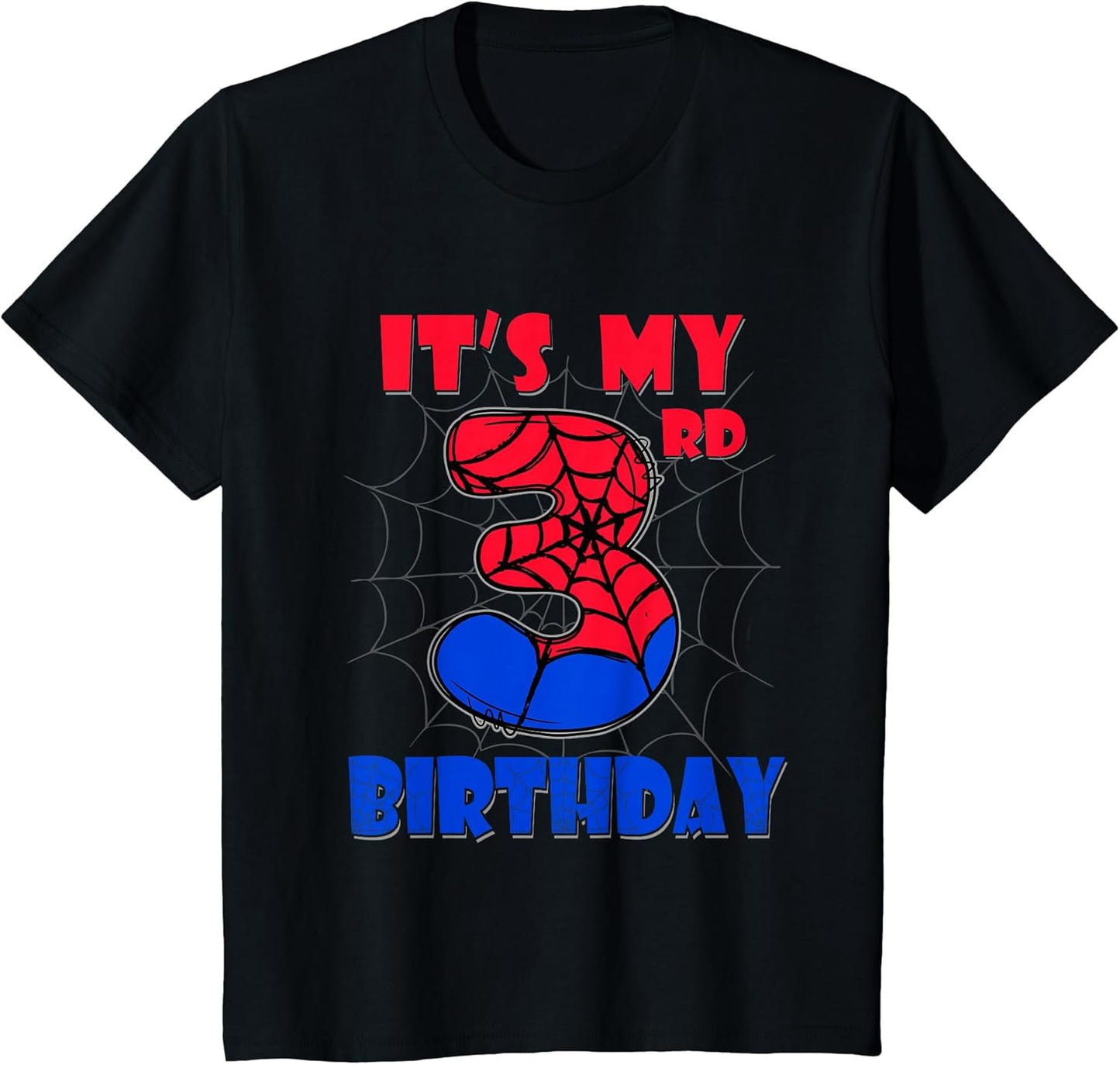 Kids It's My 3rd Birthday Spider Theme Party 3 Year Old Boys Kids