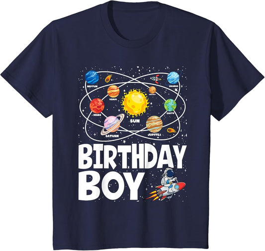 Birthday Boy Space Planets Birthday