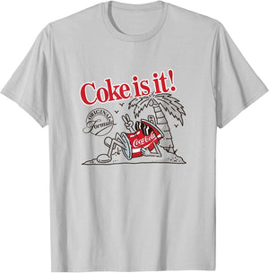 Coca-Cola Original Formula Coke Is It! Beach Retro Cartoon