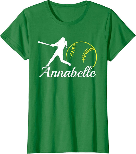 Annabelle Name Gift Personalized Softball
