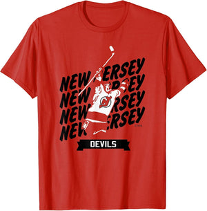 New Jersey Devils Graffiti Red NHL Officially Licensed