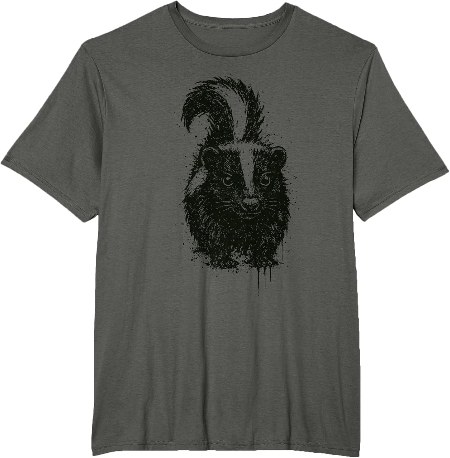 Skunk Ink Art Grunge Aesthetic Pest Forest Animal Portrait