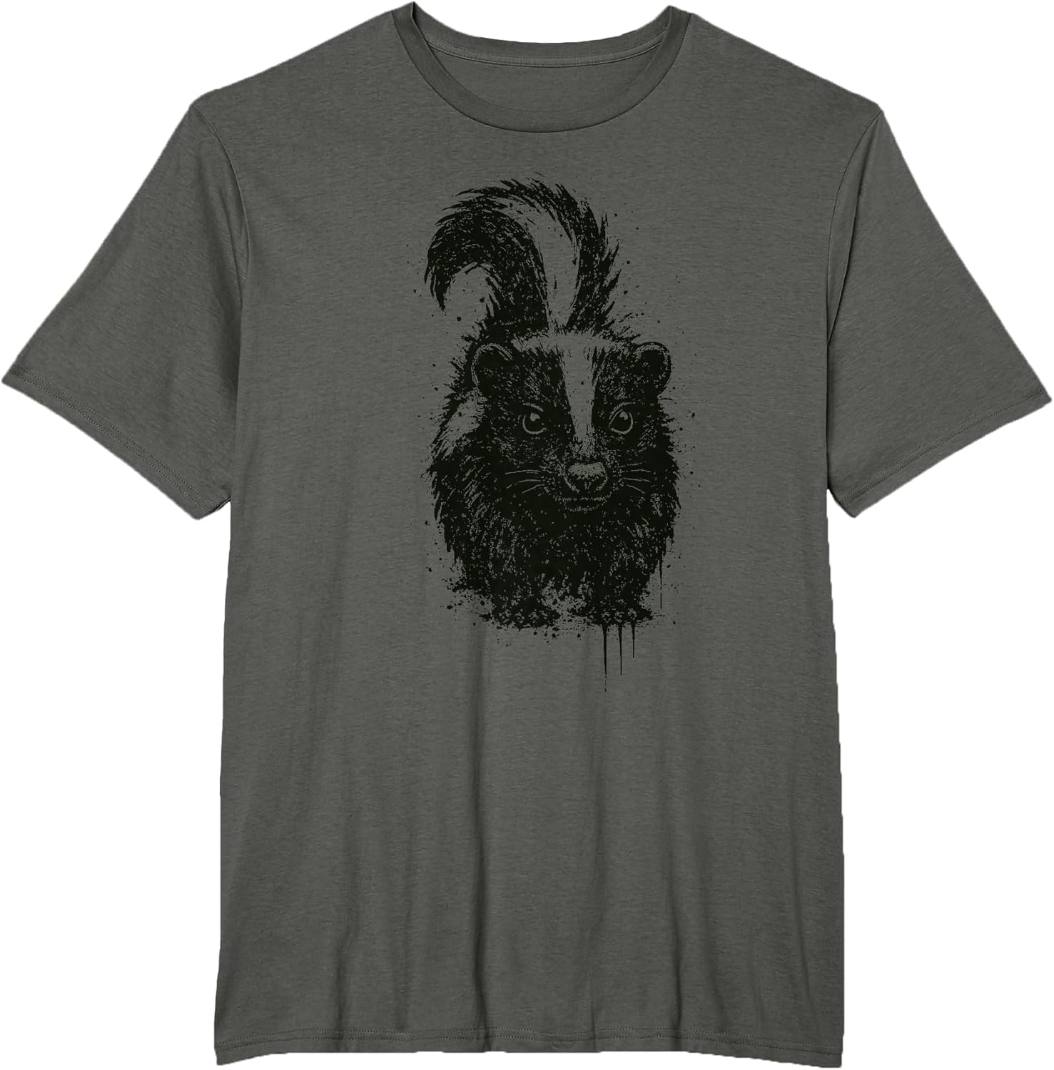 Skunk Ink Art Grunge Aesthetic Pest Forest Animal Portrait
