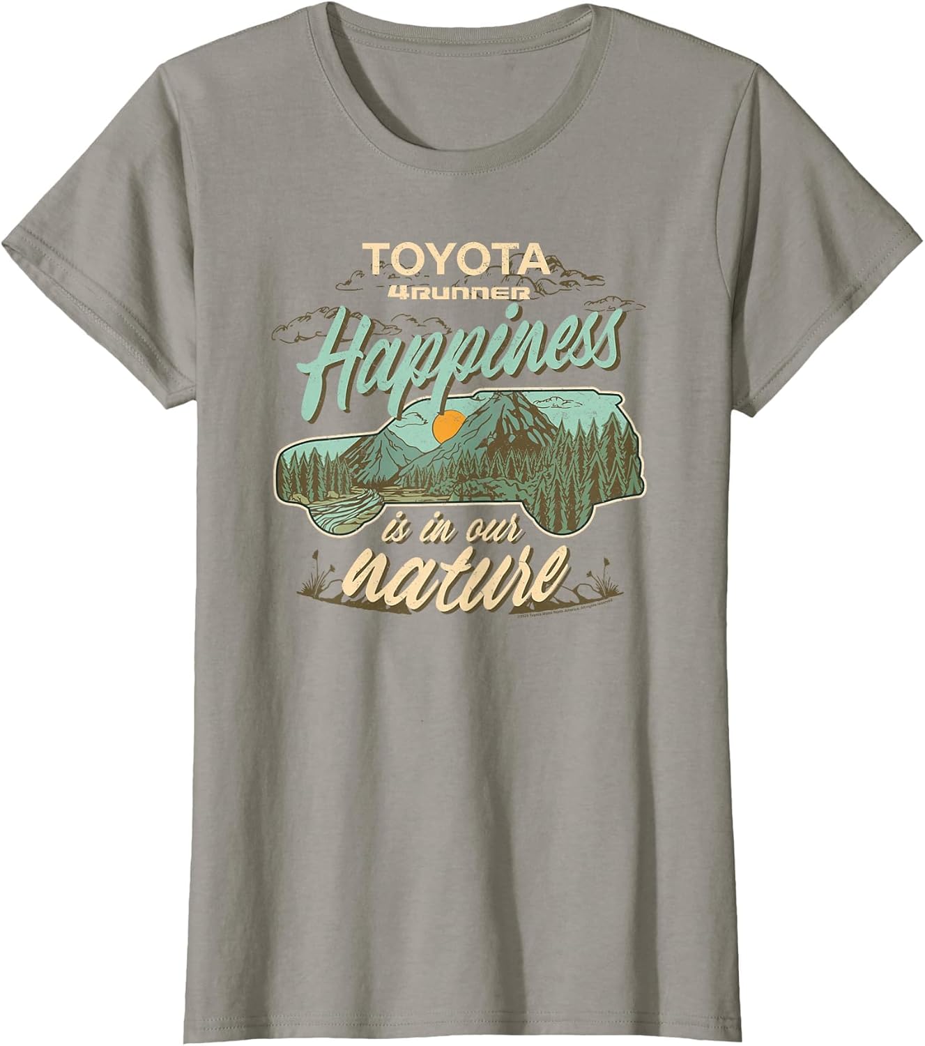 Toyota 4 Runner Happiness in The Nature Retro Chest Logo