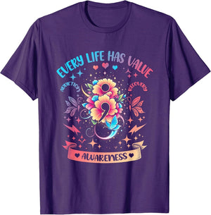 Every Life Has Value Semicolon Addiction Recovery Coloful