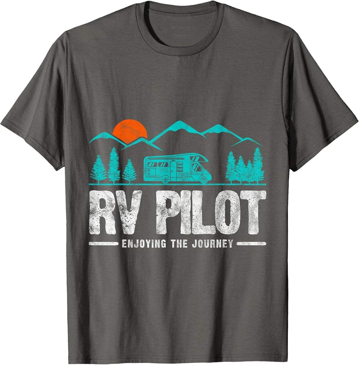 Enjoying The Journey RV Pilot Camp Couple Camping Gift