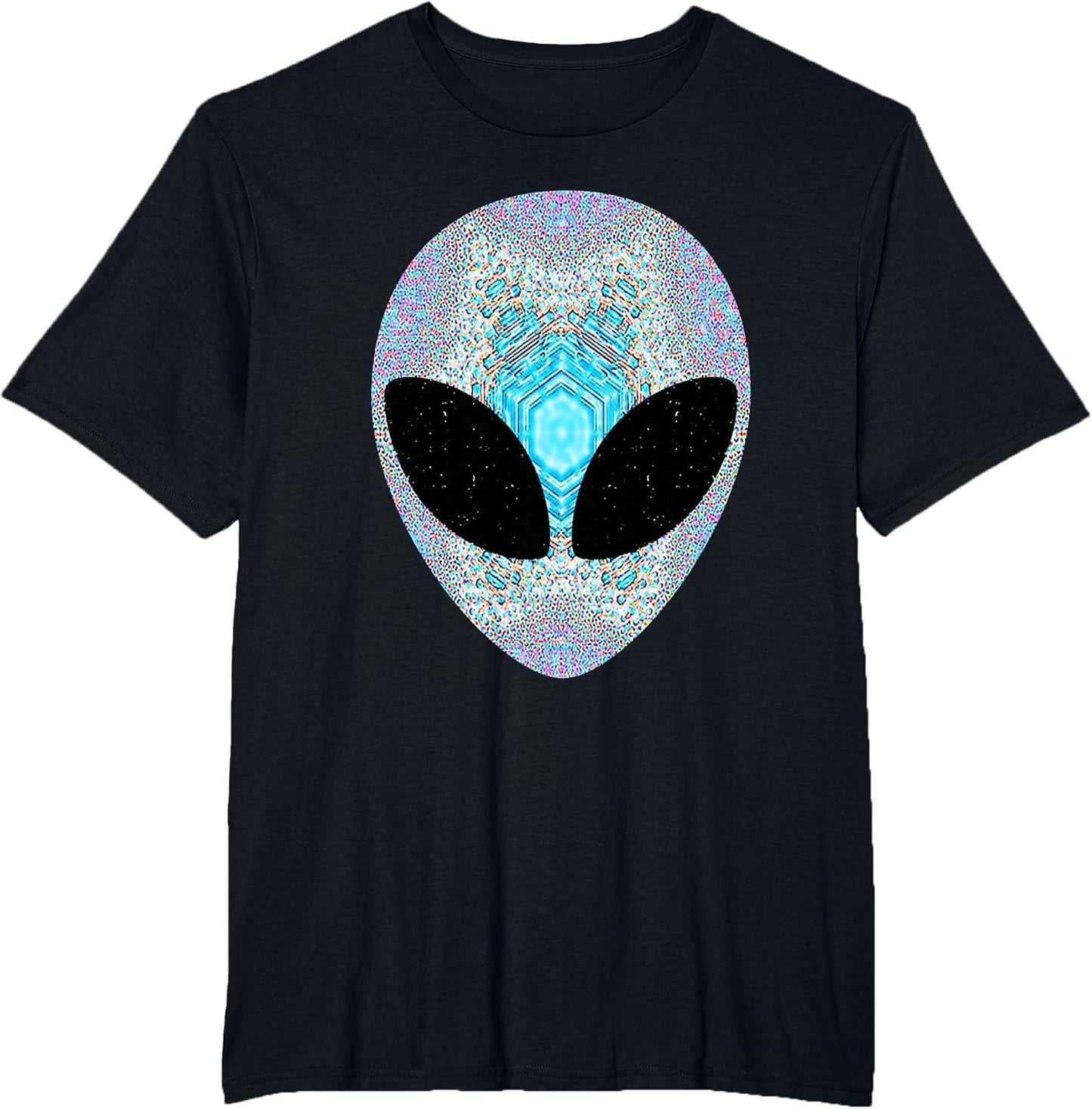 Alien Head Design Colorful Alien Rave Believe UFO