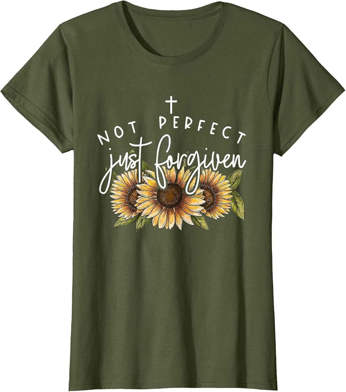 Not Perfect Just Forgiven Sunflower