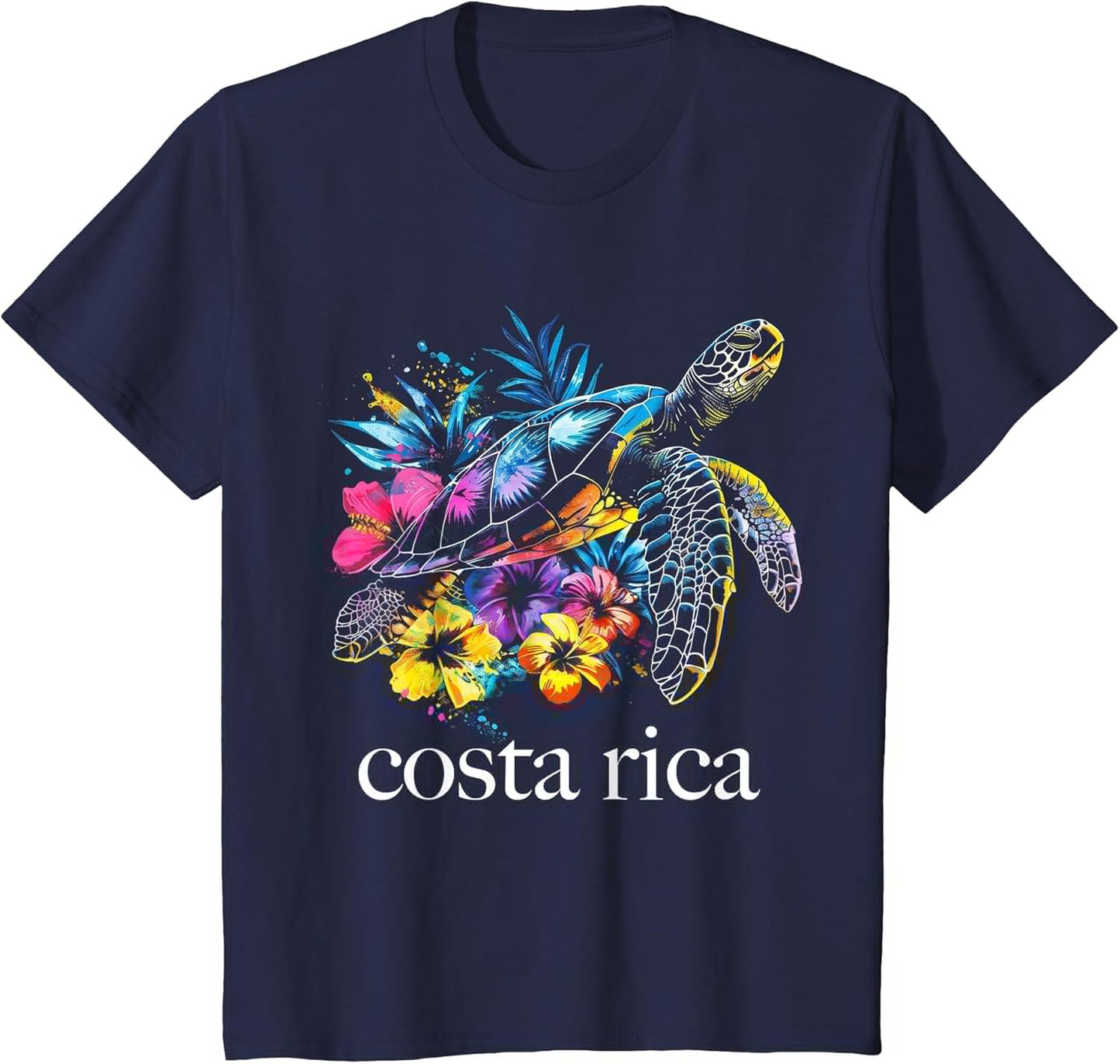 Costa Rica Sea Turtle Flowers Diving Surfer Souvenir