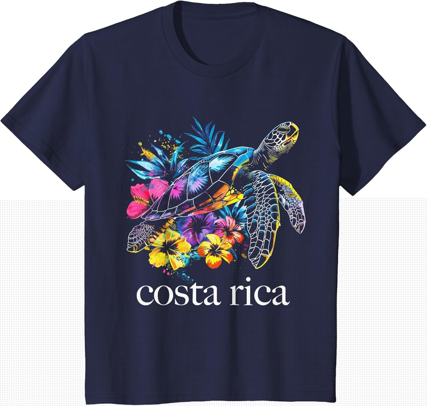Costa Rica Sea Turtle Flowers Diving Surfer Souvenir
