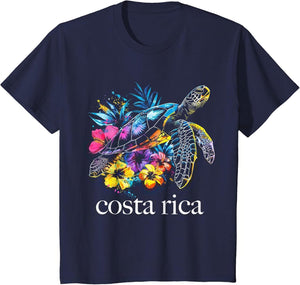 Costa Rica Sea Turtle Flowers Diving Surfer Souvenir