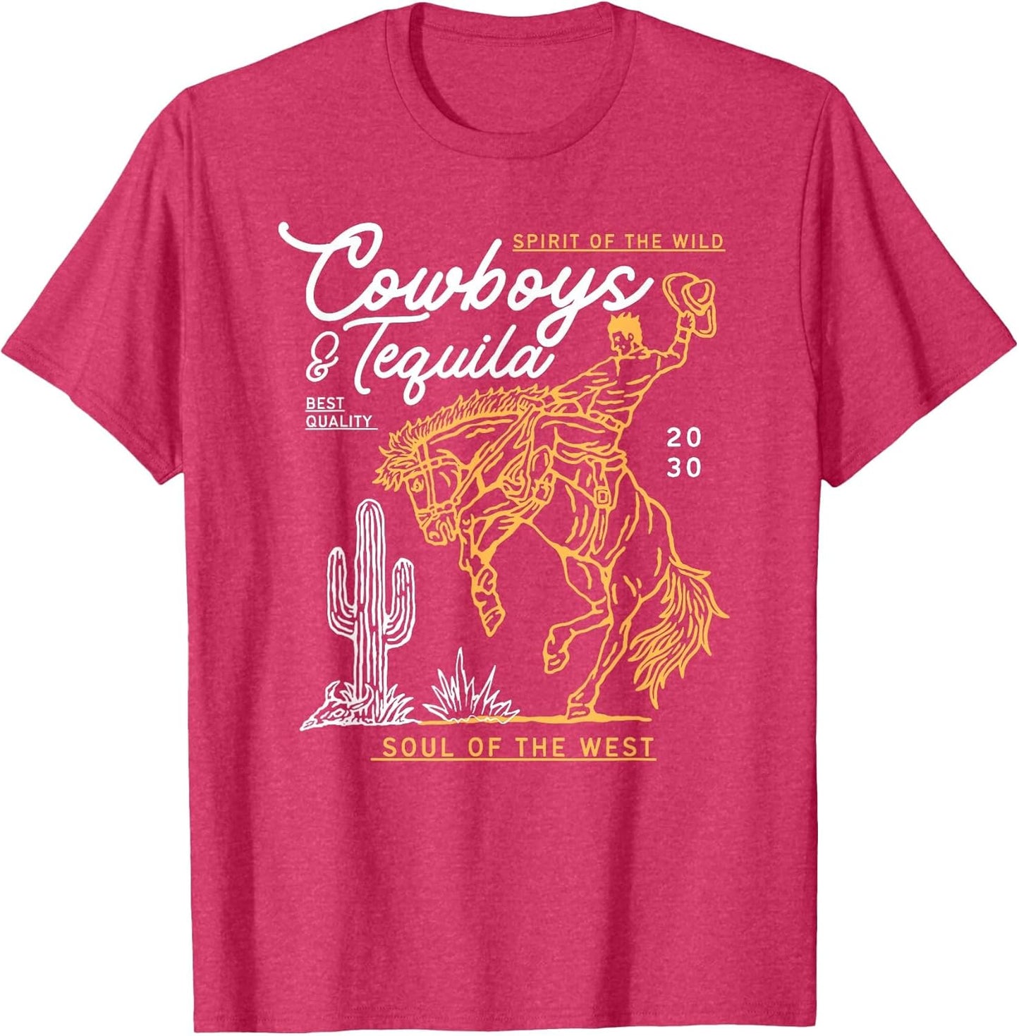 Cowboys and Tequila Country Rodeo Vintage Horse Riding Texas