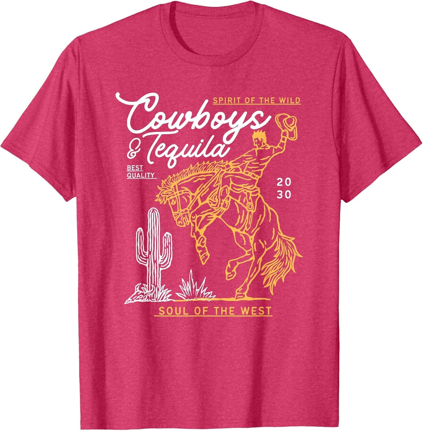 Cowboys and Tequila Country Rodeo Vintage Horse Riding Texas