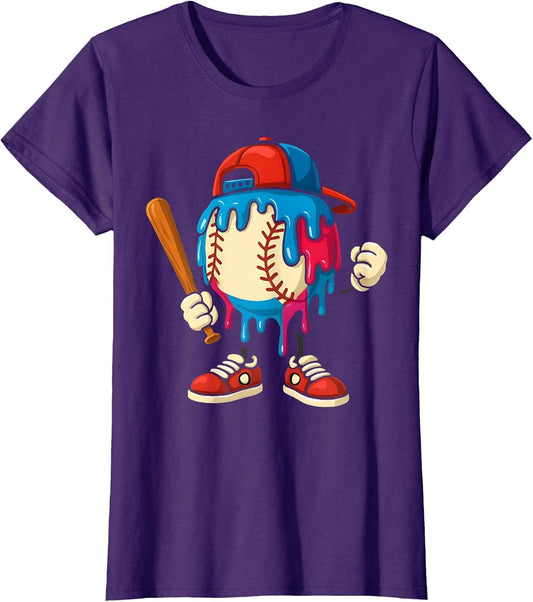 Baseball Drip Boys Ice Cream Drip Youth Sport Game Day