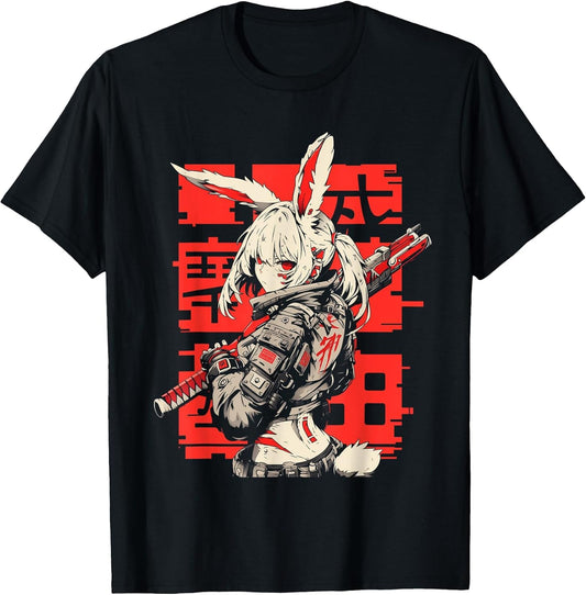 Anime Manga Cyberpunk Aesthetic Techwear Harajuku Bunny Girl