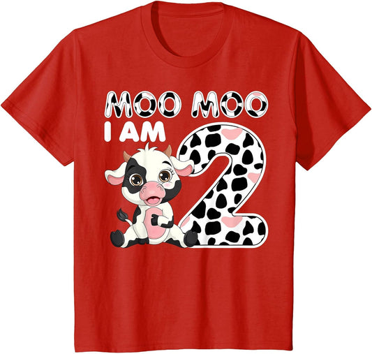 Cow Moo Moo I'm Two - 2 Years Old Cow Lover 2nd Birthday