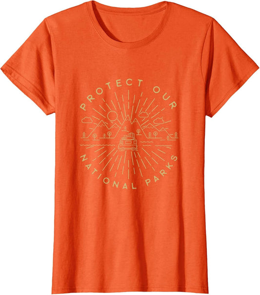 Protect Our National Parks Hiking Camping Outdoors Shirt