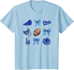 Football Coquette Bow Football Mom Game Day Women Girls Kids