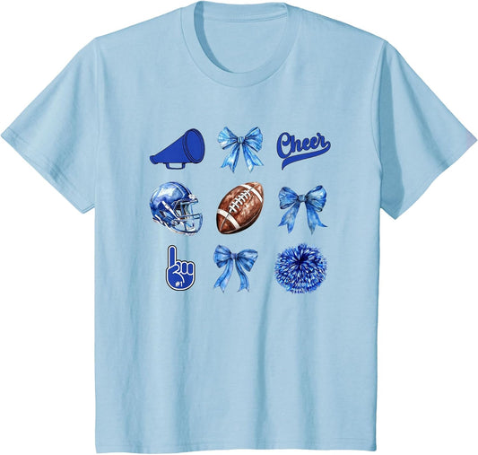 Football Coquette Bow Football Mom Game Day Women Girls Kids