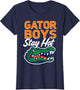 Gator Boys Stay Hot Bold Retro Alligator Graphic Design