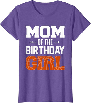 Mom of The Birthday Girl Basketball Mom Family Matching